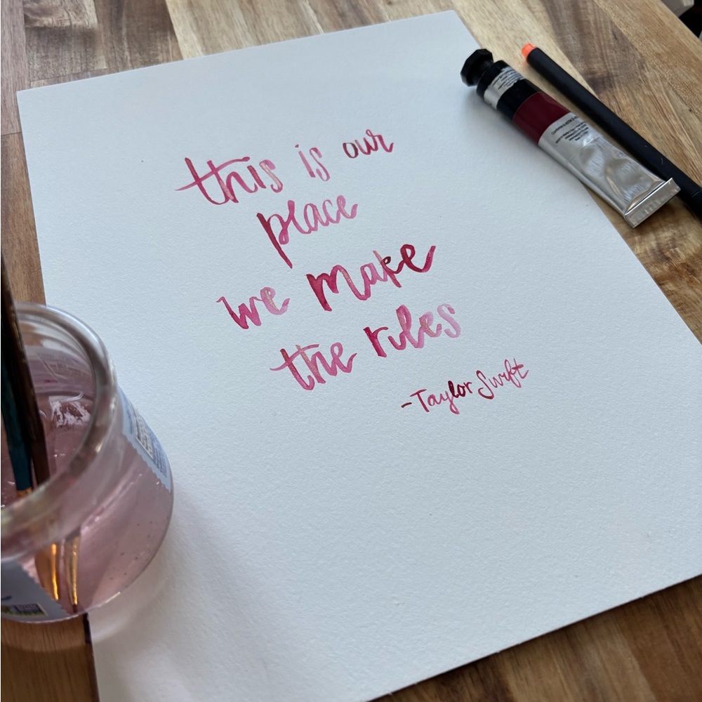 Taylor Swift Lyrics - Watercolor
